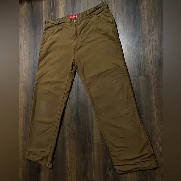 Men’s Coleman Copper Fleece Lined Work Pants 40/32 Men
